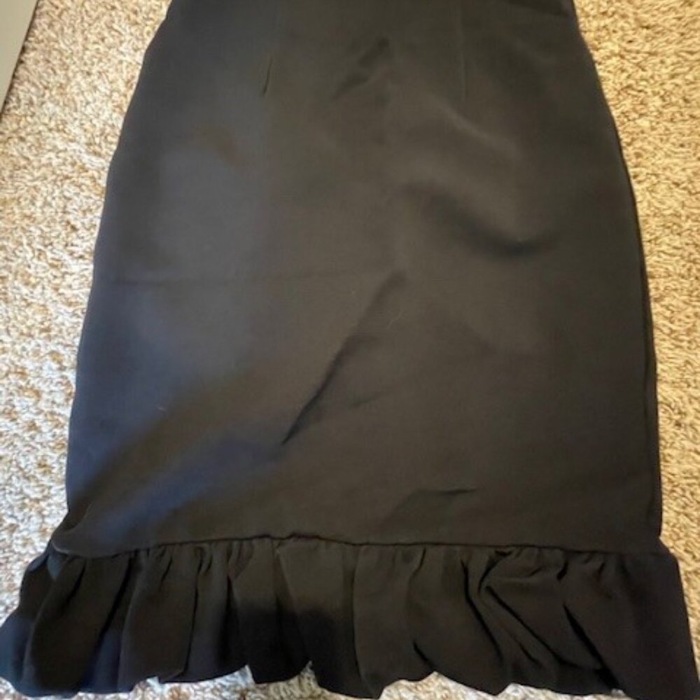 Maeve Black Ruffle Skirt Sz 8